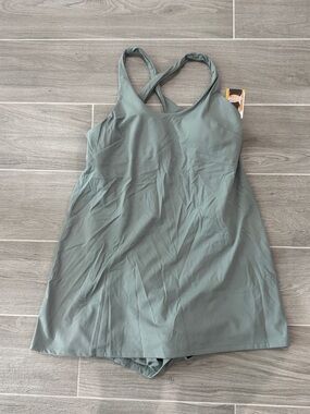 NWT Plus size Avis green Cross-Back tennis Dress shorts bra athletic Sz XXL (20)